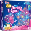 3D Fadenkunst Set Kinder DIY Laternen Bastelset mit 30 LED Lichter Bastel