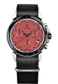 JOWISSA Stahl/Schwarz/Rot LeWy 9 Schweizer Herrenuhr J7.135.L