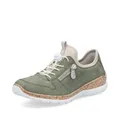 Rieker Damen Low-Top Sneaker N42G0, Frauen Halbschuhe,straßenschuhe,Strassenschuhe,Sportschuhe,Freizeitschuhe,Turnschuhe,grün (52),36 EU / 3.5 UK
