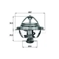 MAHLE Thermostat Kühlmittel mit Dichtung 80°C für BMW 3er Cabriolet TX 27 80D