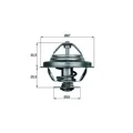 1x Thermostat, Kühlmittel MAHLE TX 27 80D passend für BMW FORD
