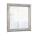 Loberon Spiegel Hudson, Design-Klassiker, mit Antik-Finish, Quadratisch, Zeitloses Design, Wandspiegel, Wohn-Accessoire, Aluminiumguss, Spiegelglas, antiksilber