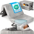 gurkler® Komfort Klappmatratze 90x200 x 15 cm - Memory Foam - Gästebett und Faltmatratze als Gästematratze - Bequem & waschbar