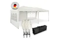 Kronenburg Partyzelt 3x6m wasserdicht - Gartenpavillon, Faltpavillon stabil, UV-Schutz 50+, mit 3 Seitenteilen