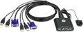 ATEN CS22U-AT 2 Port KVM-Umschalter VGA USB 2048 x 1536 Pixel