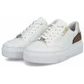 rieker Leder-Sneakers in Weiß - 37