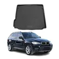 Kofferraummatte Kofferraumwanne kompatibel mit BMW X5 E70 2006-2013 Gummi TPE Schwarz