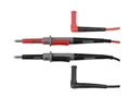 Velleman PVC-Messleitungen, Set, CAT IV, 10 A, 2 mm/4 mm, gerade Prüfsonde aus Edelstahl, winkeliger