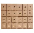 Adventskalender Adventskalender zum befüllen, Kraft-gold, 36,5 x 29 x 6 cm FSC MIX
