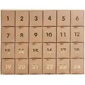 Adventskalender zum befüllen, Kraft-go*d, 36,5 x 29 x 6 cm FSC MIX | Kalender
