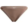 Bikini-Hose ROXY "Lasca", Damen, Gr. S, US-Größen, grau (deep taupe), 78% Nylon, 9% Nylon, 7, 00% Metall, 6, 00% Elasthan, Badehosen