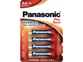PANASONIC 00235999 LR6PPG/4BP AA Batterie, Alkaline