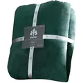 Irisette Kuscheldecke, Grün, Textil, Uni, 150x200 cm, Oeko-Tex® Standard 100, pflegeleicht, Wohntextilien, Decken, Kuscheldecken