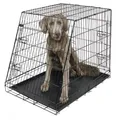 Kerbl Gittertransportbox klappbar schwarz 107x74x85cm Hundebox 2 Türen 81369