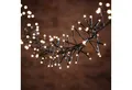 Lights4fun LED-Lichterkette Lichterkette Cluster 7 m 720 LED warmweiß schwarzes Kabel IP44
