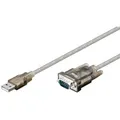 Goobay USB-Adapter 68875, für Seriell-Port, RS232 Stecker auf USB-A Stecker, USB 2.0