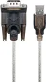 Goobay 68875 USB seriell RS232 Konverter, Transparent, 1.5 m - USB 2.0-Stecker (