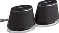 Amazon Basics Stereo-2.0-Lautsprecher für PC oder Laptop, 3,5-mm-AUX-Eingang, USB-Stromversorgung, 1 Paire, Schwarz