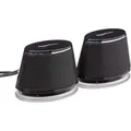 Amazon Basics Stereo-2.0-Lautsprecher für PC oder Laptop, 3,5-mm-AUX-Eingang, USB-Stromversorgung, 1 Paire, Schwarz - Schwarz