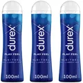 durex Gleitgel Play Feel (3 x 100ml), Spar-Pack, 3-tlg., & dermatologisch getestet weiß