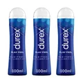 durex Gleitgel Play Feel (3 x 100ml), Spar-Pack, 3-tlg., & dermatologisch getestet