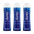Durex Play Feel Gleitgel auf Wasserbasis leichtes seidiges Gleitmittel 3x 100 ml
