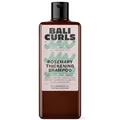 BALI CURLS Rosemary Thickening Shampoo – Stärkend mit Rosmarinöl, Biotin & Koffein – Veganes Volumen Shampoo für feines & dünnes Haar – Curly konform – 200ml