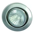 V2A Edelstahl-Einbaustrahler für MR16, IP20, Ø 8cm, mit Frontblende, ohne Fassun