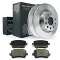 NB PARTS Bremsscheiben Bremsbeläge hinten 282 passend für Audi A3 8P1 8P7 8PA für PR-Nr. 1KZ 1KJ