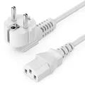 1m Stromkabel Kaltgerätekabel Netzkabel Kaltgeräte Strom Kabel C13 PC Computer