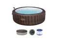 Bestway Whirlpool LAY-Z-SPA® Bali AirJet™, Aufstellbecken, (Set, Inkl. App-Steuerung, für max. 7 Personen), Ø 216 x 71 cm