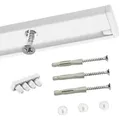 Deco-Raum Gardinenschiene, Weiß, Metall, Rechteckig, 360 cm, Wohntextilien, Gardinen & Vorhänge, Gardinen-Stangen