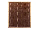 Weidenwand "Mia" mit 140x120cm in Premium Qualität aus gekochter Weide, Holz gebeizt - Sichtschutz Weidenzaun mit Rahmen