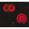 Siemens ET651BNA1E, iQ300, Elektro-Kochfeld, 60 cm, Schwarz, Rahmenlos aufliegend - Schwarz