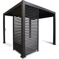 Leco Wand 123 cm zur Lamellenpergola DELUXE anthrazit (123 cm, 123 cm) (4714325114)