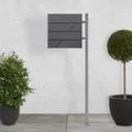 Briefkasten mit Ständer Standbriefkasten Edelstahl Briefkasten Anthrazit