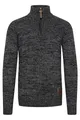 !Solid SDPhilostrate Herren Strickpullover Troyer Grobstrick Pullover mit Troyerkragen 100% Baumwolle Regular fit, Größe:2XL, Farbe:Black (9000)