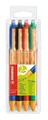 Druck-Kugelschreiber - STABILO pointball - 4er Pack - blau, schwarz, rot, grün