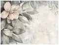 Wallarena Fototapete Blätter Blumen Vintage Vlies Tapete Wohnzimmer Schlafzimmer Wandtapete, Vlies Fototapete - Vliestapete - Glatt Vlies Washable, Blätter, Blume, Beton, Vintage, (Packung, 7 St., Vlies Fototapete), Vliestapete grau Wohnzimmer Schlafzimmer Küche Tapete + Kleister