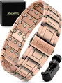 ® 3X Strength Copper Bracelet – 99.9% Pure Copper Bracelets for Men with Magn...