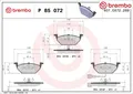 Brembo P85072 Bremsbelagsatz für Scheibenbremse Bremsbelagsatz