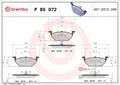 BREMBO Bremsbelagsatz, Scheibenbremse P 85 072 für SEAT VW SKODA AUDI