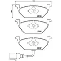 1x ORIGINAL® Brembo P 85 072 Bremsbelagsatz, Scheibenbremse Vorne, inkl.