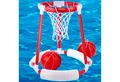 Goods+Gadgets Wasserspielzeug GOODS+GADGETS Pool Basketball Set – Schwimmender Reifen mit 2 Bällen, mit 2 Bällen Schwimmender Korb
