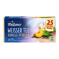 Meßmer Weißer Tee Vanille Pfirsich 25 Beutel Vegan Aroma Frucht Tee Weißtee süß