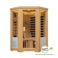 Artsauna Infrarotkabine Aalborg mit Dual-Technologie 2 Personen Wärmekabine aus Hemlock Holz