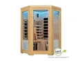 Artsauna Infrarotkabine Aalborg mit Dual-Technologie 2 Personen Wärmekabine aus Hemlock Holz