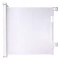 maxxpro Ausziehbarer Zaun – 11 x 160 x 86 cm – Bedienung mit 1 Knopf – flexibel – Weiß