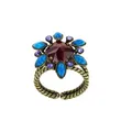 KONPLOTT Ring Alien Anemone multi antik Messing Fingerring