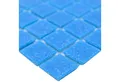Mosafil Mosaikfliesen Schwimmbad Pool Mosaik North Sea Blau Uni, Glas 30.500x32.700, blau, Vorderseitig mit Papier geklebt - Frostsicher - Wasserdicht -